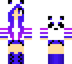 blue panda girl