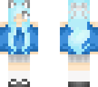 blue cat girl