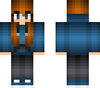 blue hoodie girl