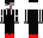 headless black and white guy