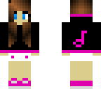 pink hoodie girl