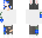 blue flower half masked