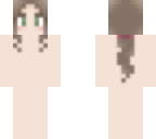 brown hair ponytail