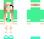 mint green girl