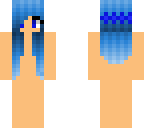 skin base girl with hair piece