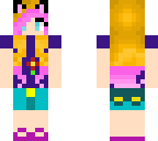 sping girl with pink hair
