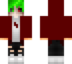 anime skins green hair