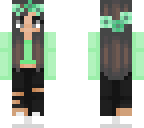 magic mint green girl