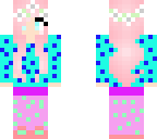 ugly polka-dotted pajamas hair is not mine