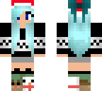 edited blue hair with socks
