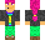 magenta haired gamer