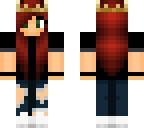 updated red hair with crown