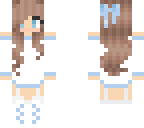 with hair bow