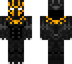 black panther orange stripes