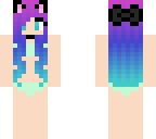 cat girl in bikini
