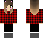 pretty cat ears flannel fall outfit for girls
