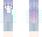 purple gradient girl