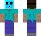 steve wearing slime mask