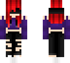 red hair bandana purple clothing