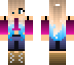 blue tiped girl