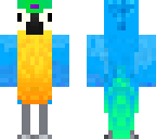 glitched macaw