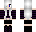 white haired girl