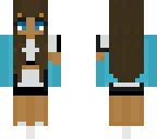 brown girl blue jackets with bangs
