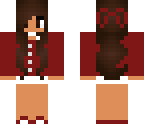 brown hair with bow