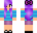 purple hair girl