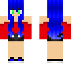 blue anime girl