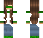 green jean girl
