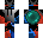 blue and red enderman
