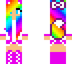 pink rainbow girl