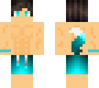 teal swimsuit werewolf