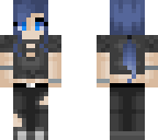 blue haired girl