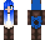 blue panda girl