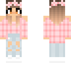 edit of my old skin with only plaid shirt