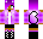 purple fox just with purple hair and brown skin