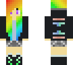 rainbow haired girl