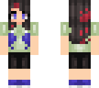 girl with bloody hair