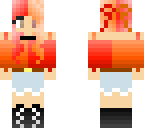 half red half orange