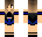 blue and black cheerleader
