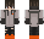 boy with orange shoes