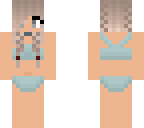 cute braided swimsuit girl