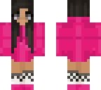 pink hoodie girl