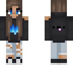 blue flames girl