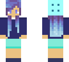 blue girl