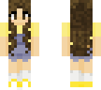 brunette with overalls