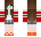 chica de rojo y blanco