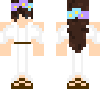 flower crown dress lady